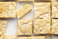 Decadent White Chocolate Blondie Squares