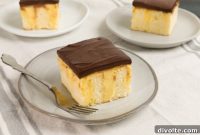 Boston Cream Poke Cake