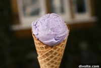Homemade Lavender Honey Ice Cream
