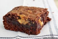 Perfect Chewy Peanut Butter Brownies