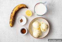 Creamy Banana Milkshake Ice Cream