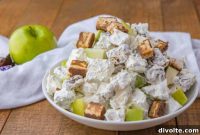 Creamy Snickers Apple Salad