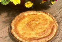 Homemade Lemon Sponge Pie