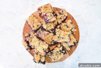 Homemade Blueberry Crumble Bars