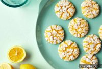 Zesty Lemon Crinkle Cookies