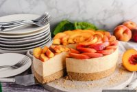 Luscious Peach Cheesecake