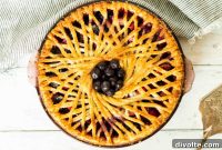 Sweet and Tangy Blueberry Rhubarb Pie