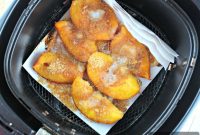 Air Fryer Caramelized Peaches