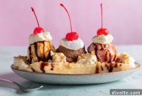 Ultimate Homemade Banana Split Sundae