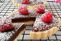 Decadent Chocolate Raspberry Tart
