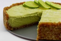 Zesty Avocado Lime Cheesecake