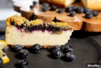 Vibrant Lemon Blueberry Cheesecake