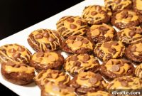 Fudgy Peanut Butter Brownie Bites