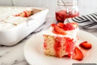 Strawberry Shortcake Poke Cake Delight