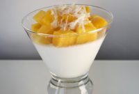 Tropical Mango Coconut Panna Cotta