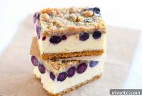 Creamy Blueberry Cheesecake Bars