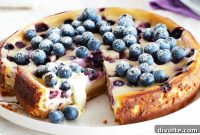 Zesty Blueberry Lemon Cheesecake