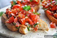 Vibrant Tomato Basil Bruschetta