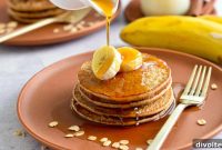Wholesome Banana Oatmeal Pancakes