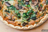Savory Mushroom Spinach Quiche