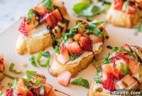 Sweet and Savory Strawberry Basil Bruschetta