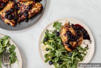 Grilled Chicken with Tangy Blueberry Sauce