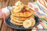 Fluffy Chocolate Chip Banana Pancakes