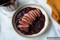 Seared Duck Breast with Blackberry Compote