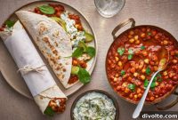 Mediterranean Chickpea Wraps