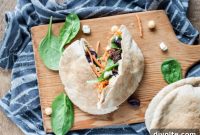 Easy Mediterranean Veggie Pitas