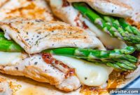 Cheesy Asparagus Stuffed Chicken