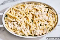 Creamy Chicken Alfredo Bake