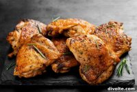 Sticky Garlic Brown Sugar Chicken Thighs