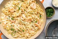 Decadent Shrimp Fettuccine Alfredo