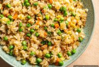 Crispy Air Fryer Cauliflower Fried Rice