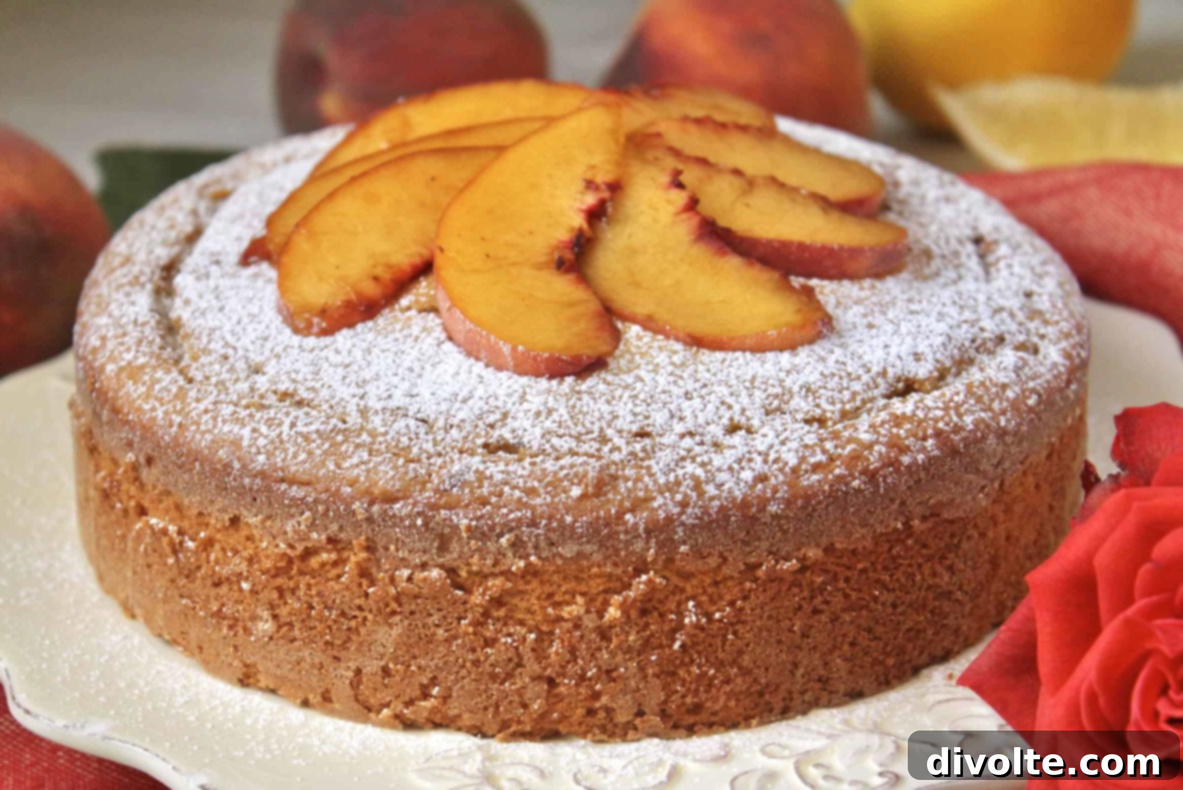 fresh-peach-cake-recipe-featured-image