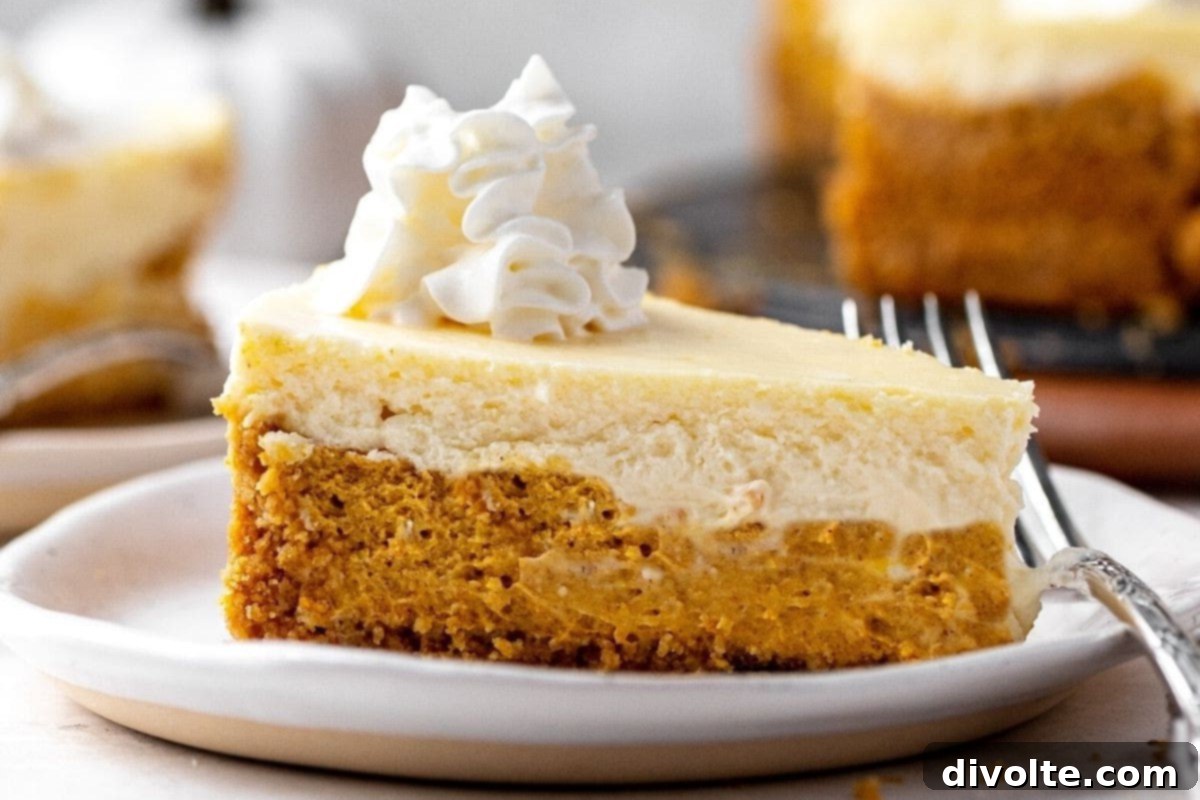Ultimate Double Layer Pumpkin Cheesecake 2 double-layer-pumpkin-cheesecake-recipe