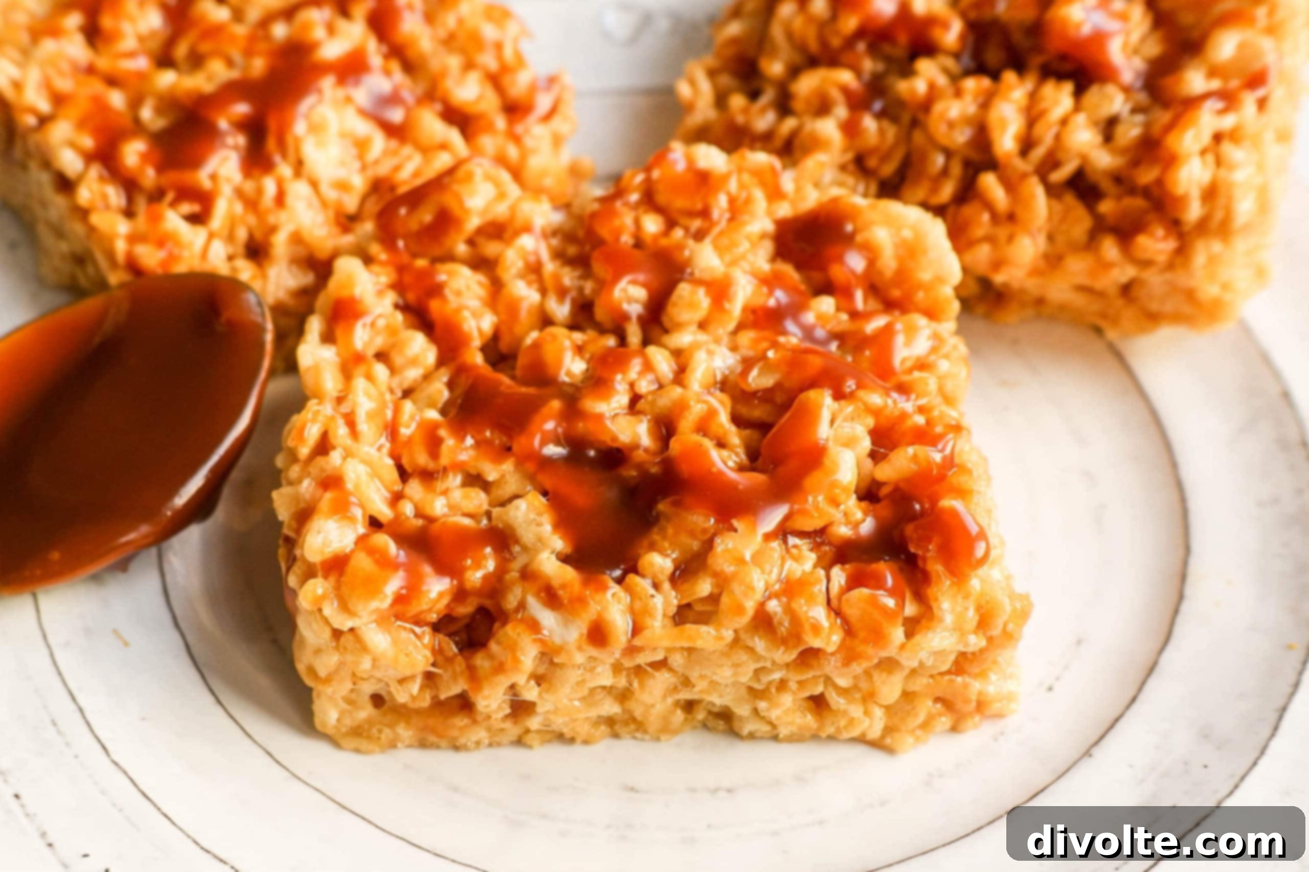 Decadent Salted Caramel Marshmallow Crispy Bars 2 salted-caramel-marshmallow-crispy-treats-recipe