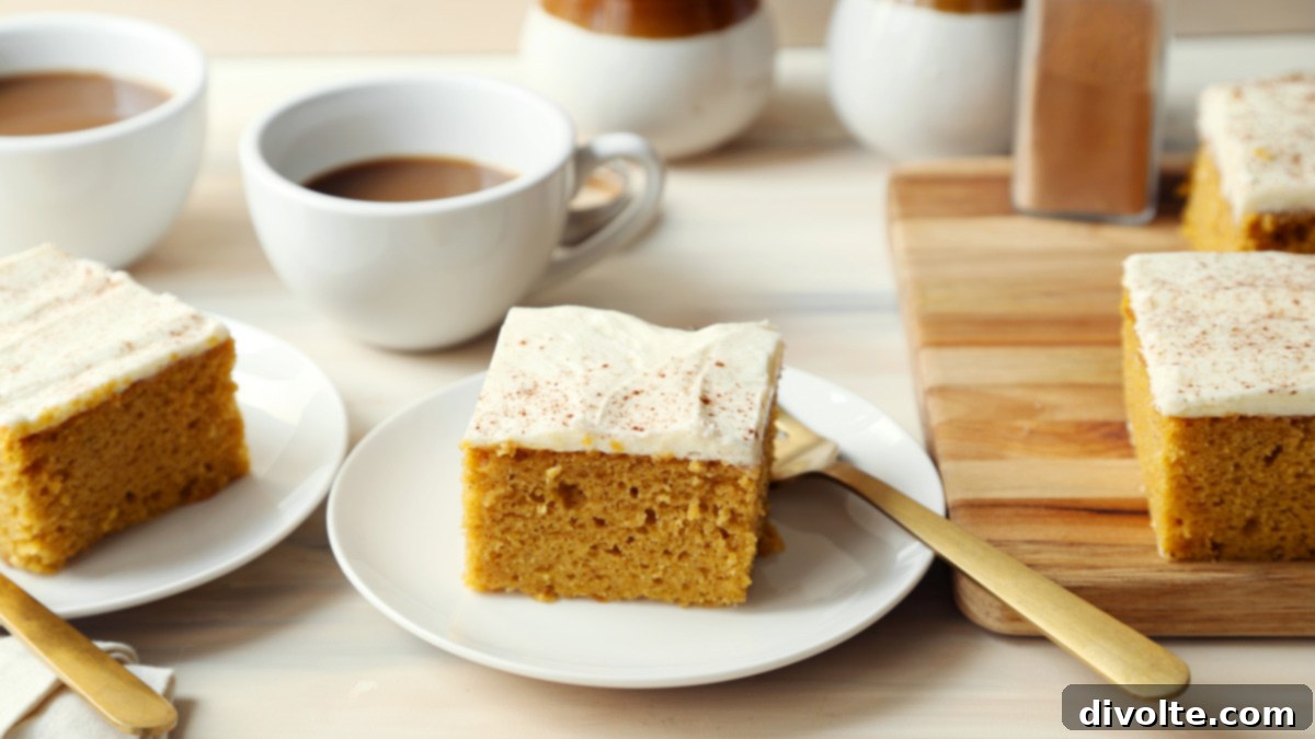 Delightful pumpkin bars with creamy cream cheese frosting