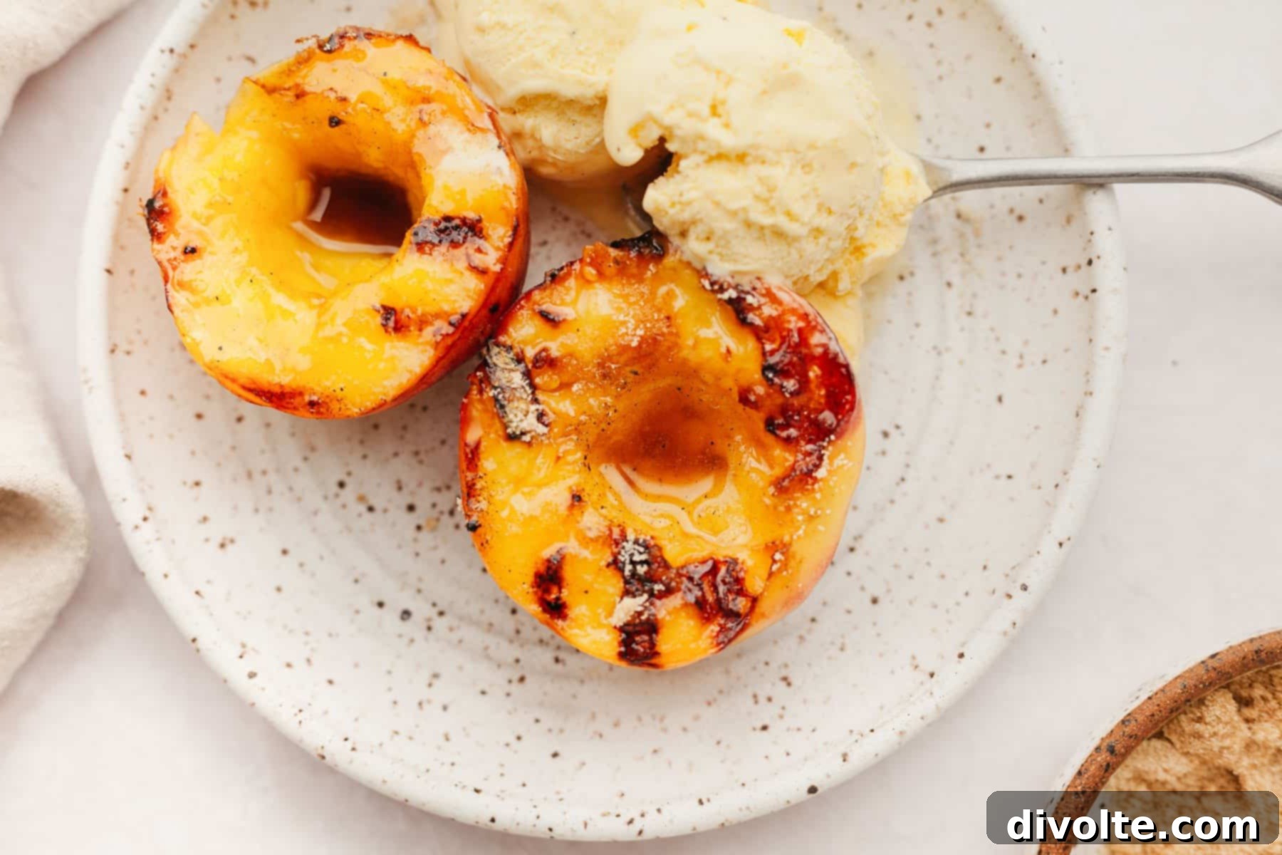 Warm Grilled Peaches, Cool Ice Cream 3 grilled-peaches-and-ice-cream-recipe