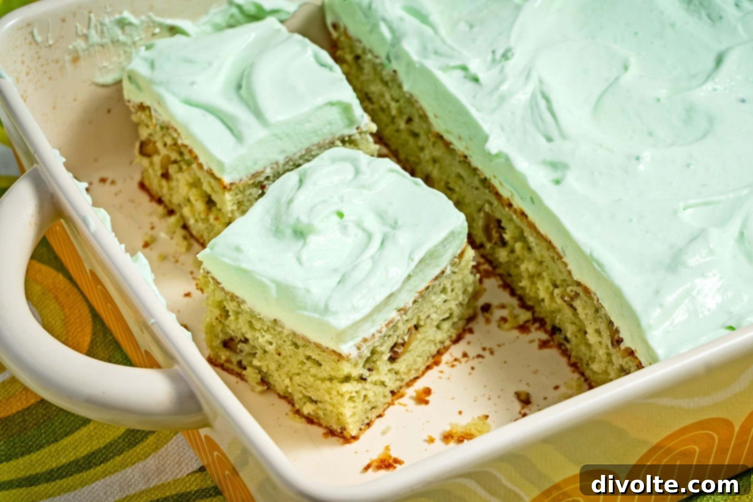 watergate-cake-recipe, pistachio cake, easy green cake recipe