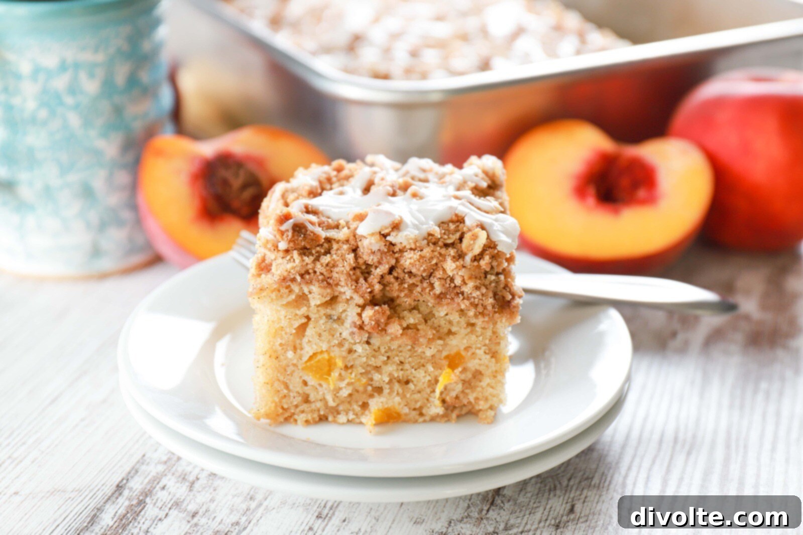 Delightful Peach Coffee Cake