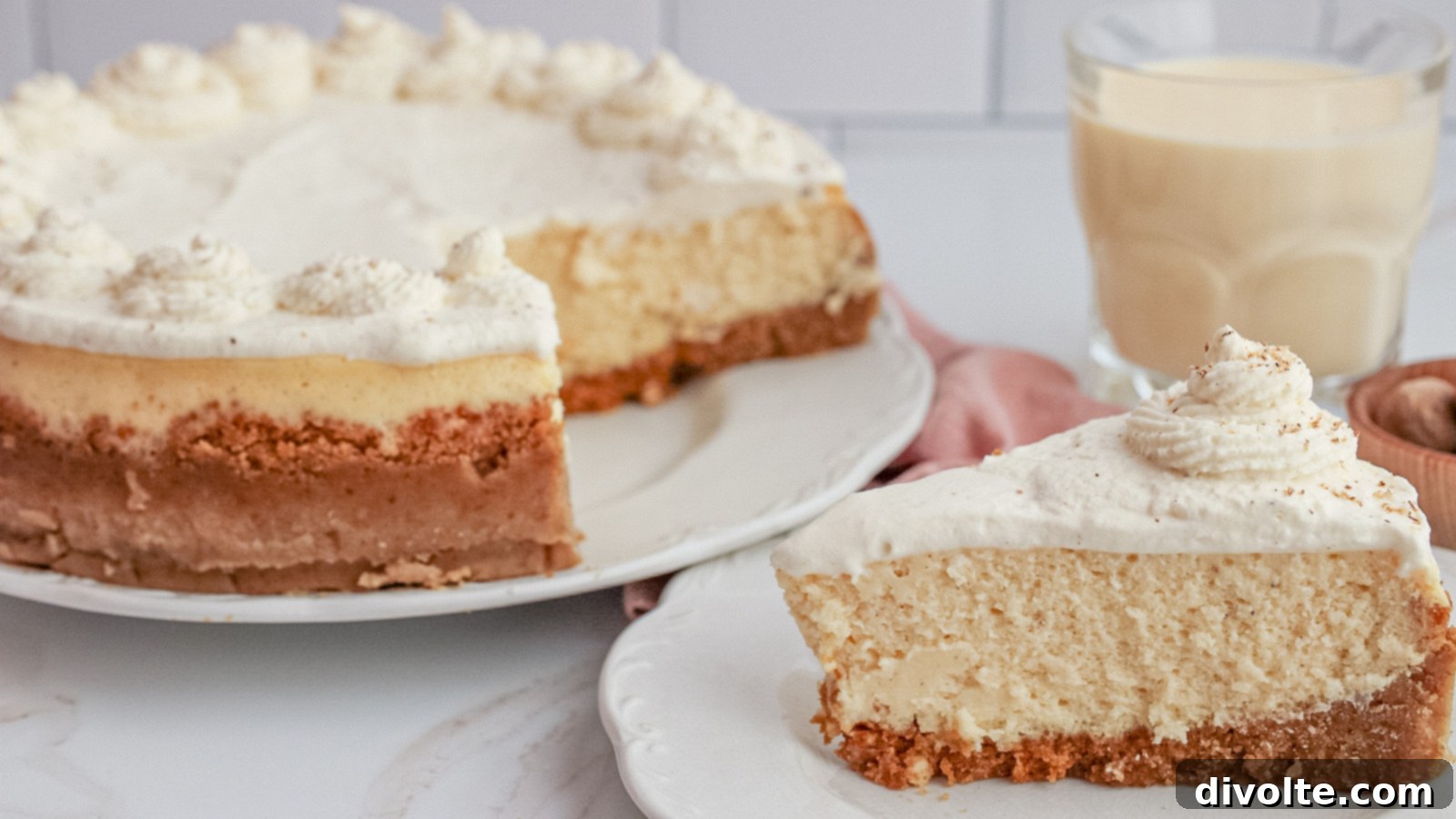 Creamy Christmas Eggnog Cheesecake 2 eggnog-cheesecake-recipe