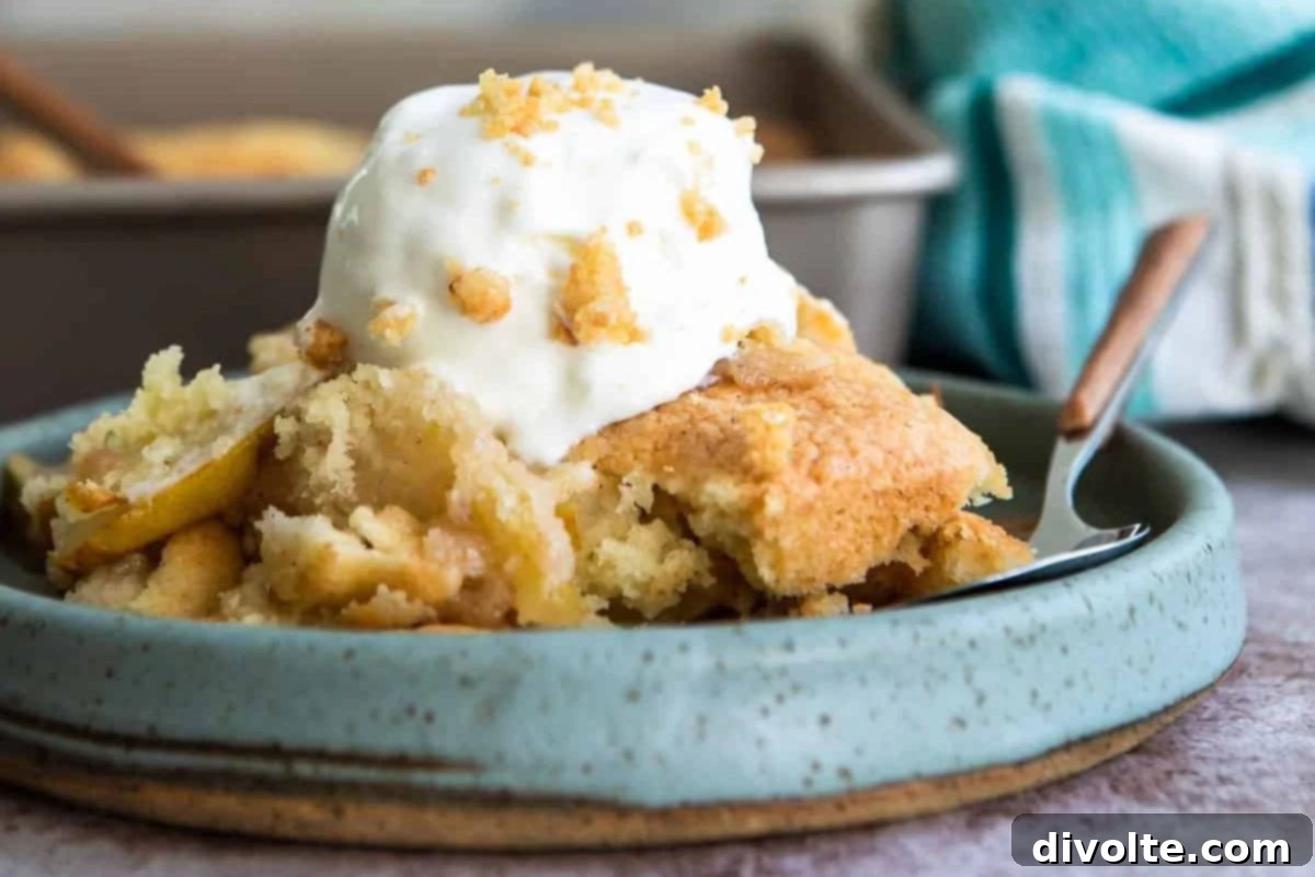pear-or-apple-cobbler-recipe, baked fruit dessert, sweet cobbler