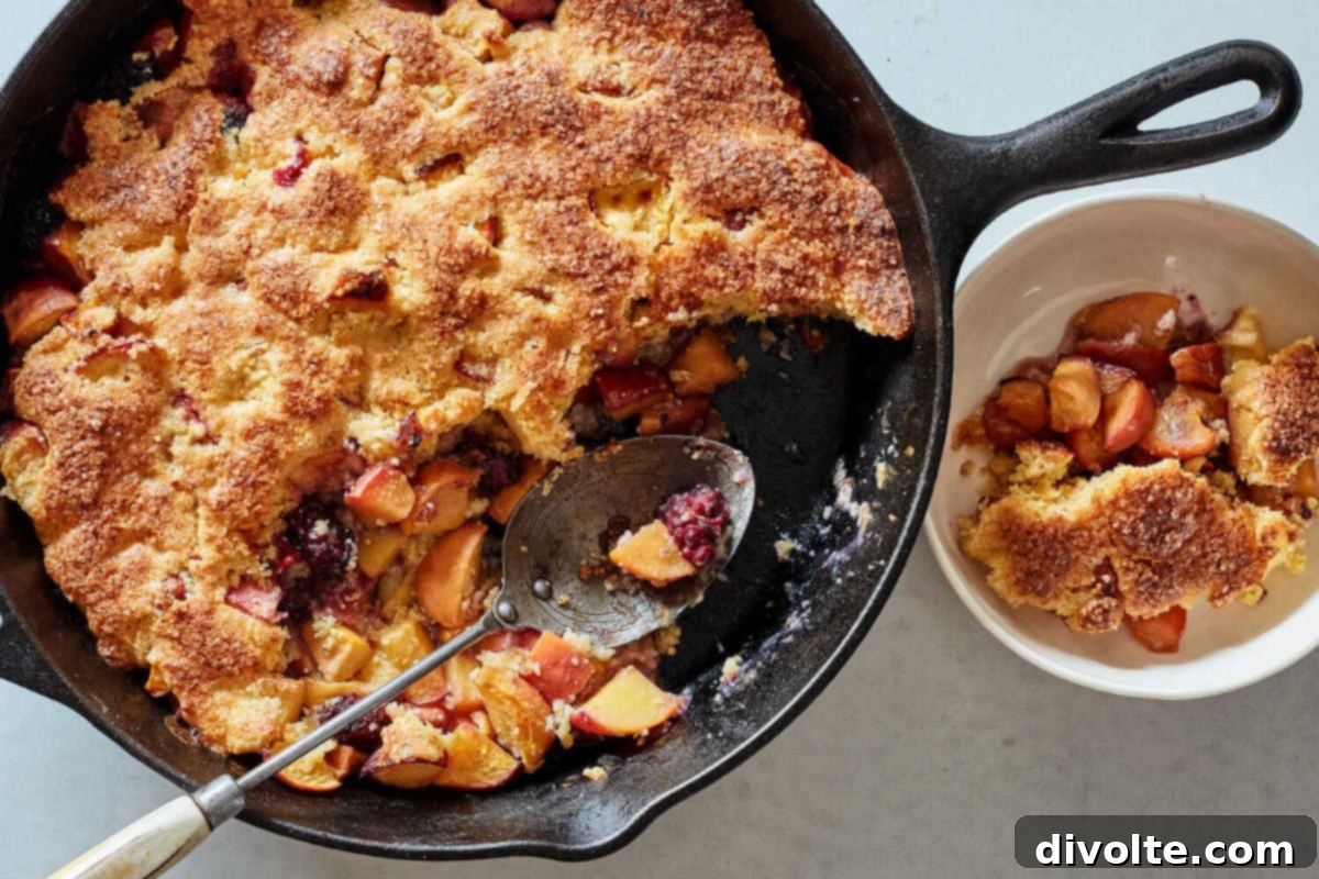 Classic Peach and Blackberry Cobbler 3 peach-and-blackberry-cobbler-recipe