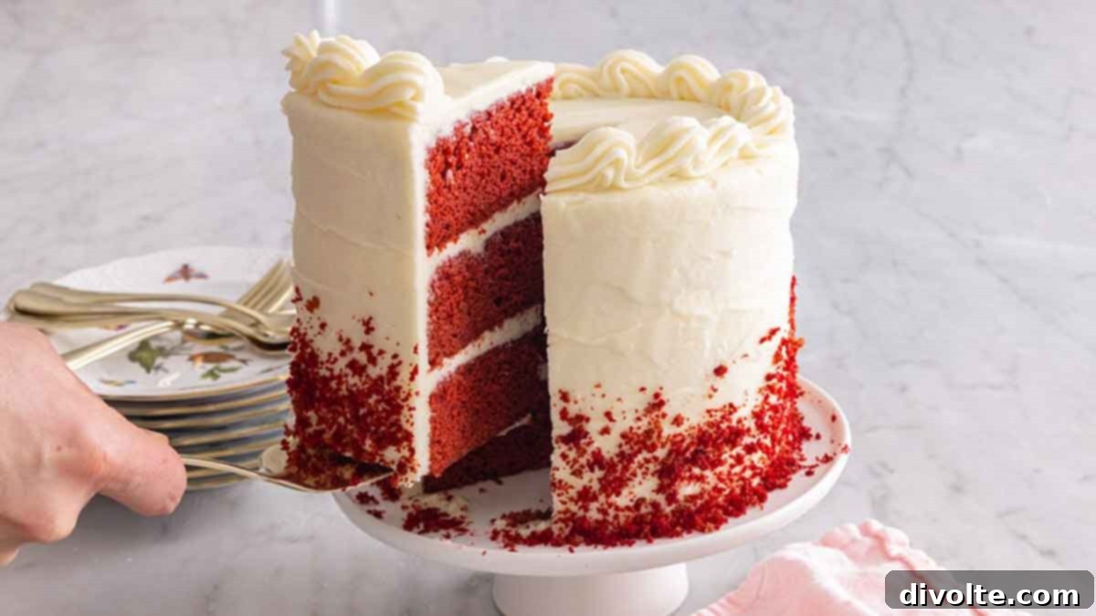 Classic Red Velvet Cake with Cream Cheese Frosting