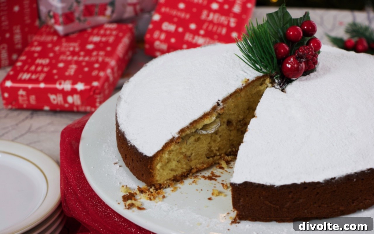 Vasilopita Greek New Year's Cake Recipe, golden brown