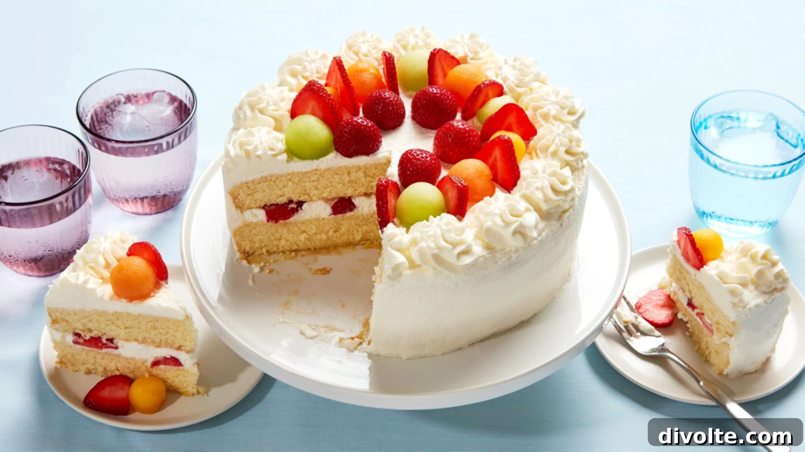 Delicious Homemade Whipped Cream Cake