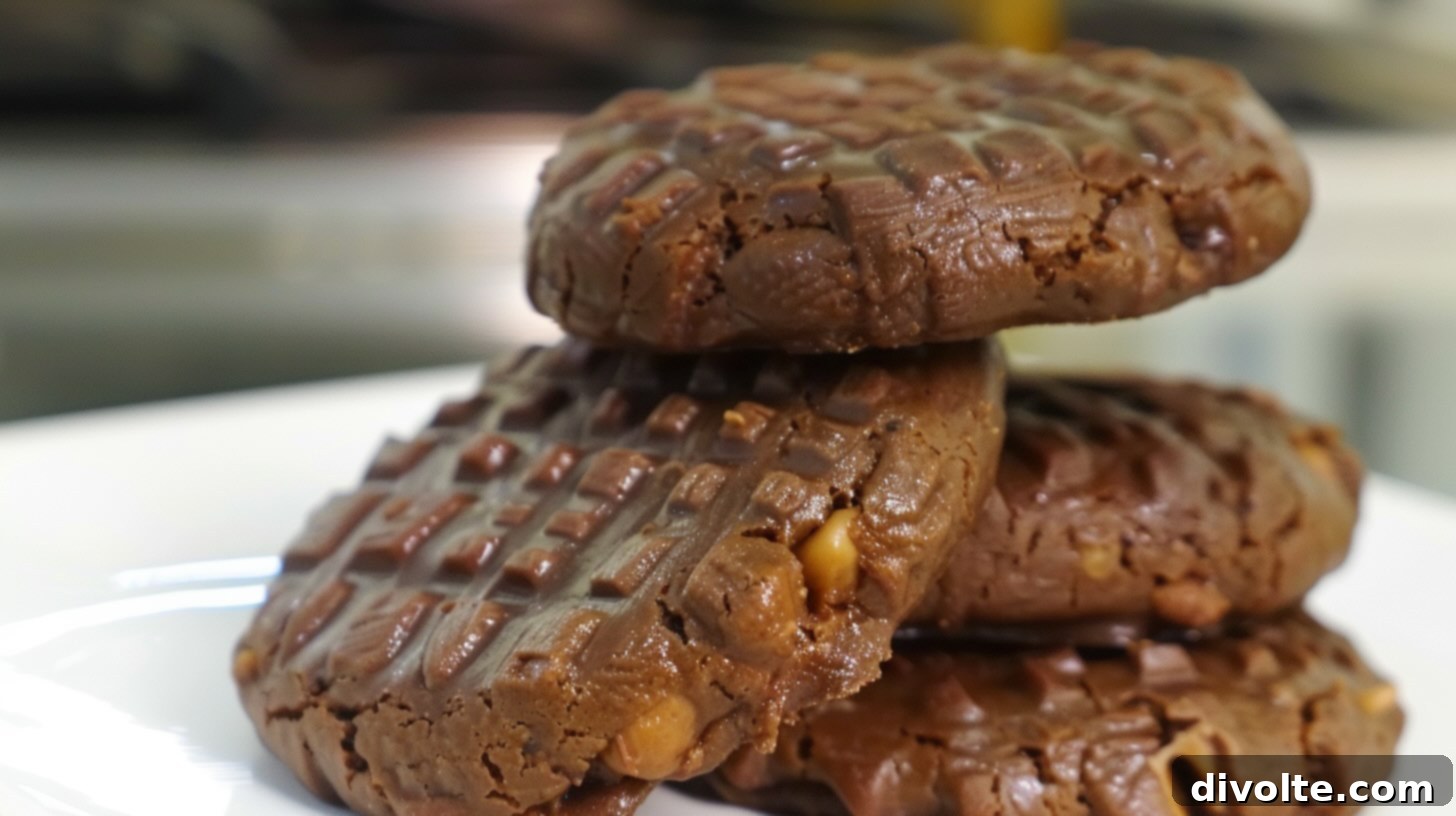 eggless-chocolate-peanut-butter-cookies-recipe