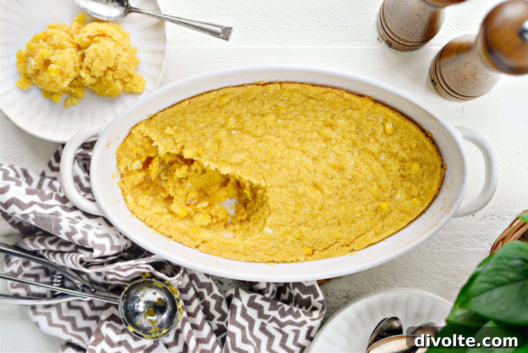 Delicious and moist Mexican Corn Cake recipe with fresh corn kernels